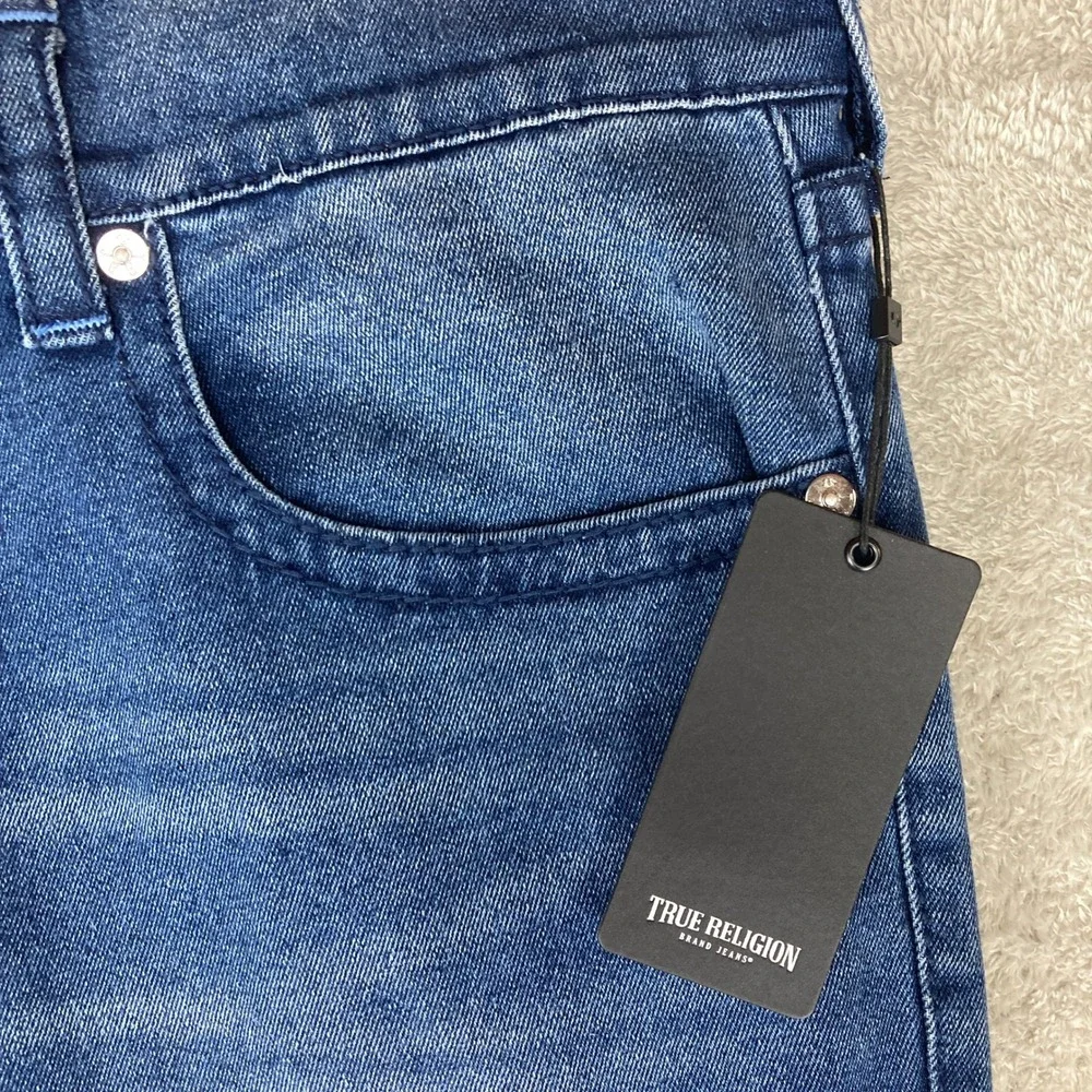 True Religion Men Ricky‎ Relaxed Straight Jeans Medium Harmonious Wash Size 36